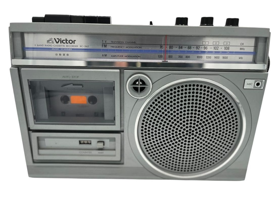 Victor RC-262 ラジオ カセットレコーダー 昭和レトロ ビクター - メルカリ
