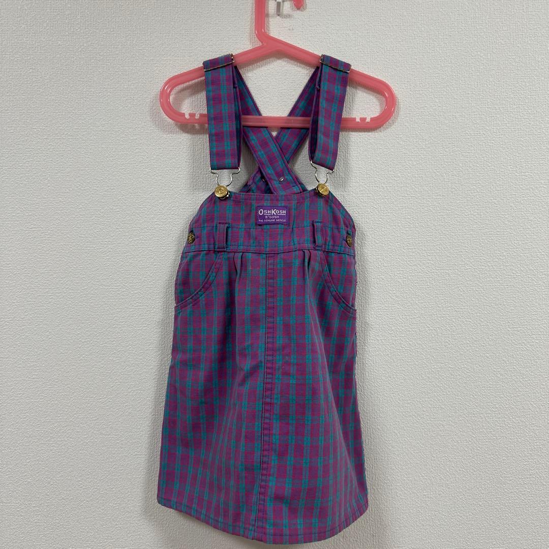 vintage oshkosh チェック スカート - メルカリ