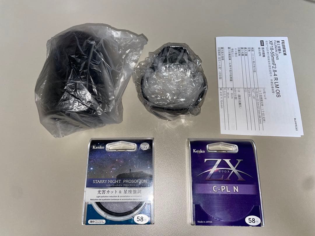 XF18-55mmF2.8-4 R LM OIS + フィルター2種