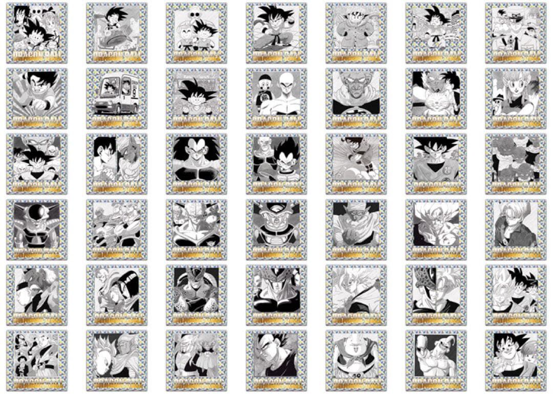ドラゴンボール ウエハース シール 40周年記念 全42種 フルコンプ 太陽拳級の輝きを見よ!!発売直前「ドラゴンボール40周年記念