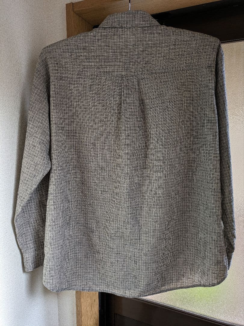 2025年 evam evaコットンリネン チェックシャツ 30,