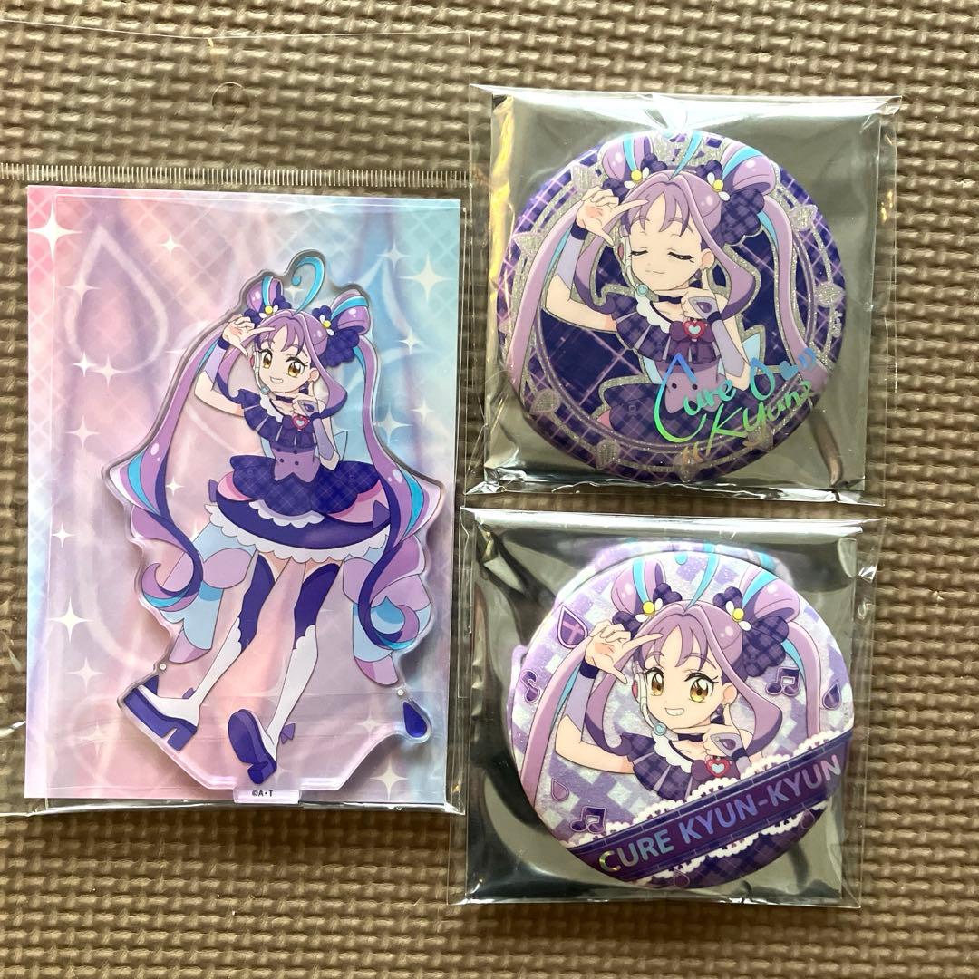 キミとアイドルプリキュア展限定 キュアキュンキュン 缶バッチ