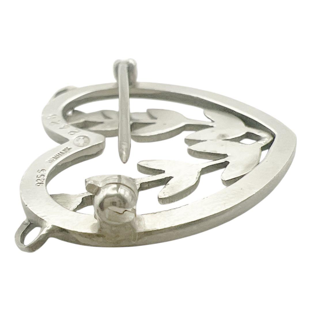 美品 ジョージジェンセン 242B ピンブローチ シルバー ヴィンテージ