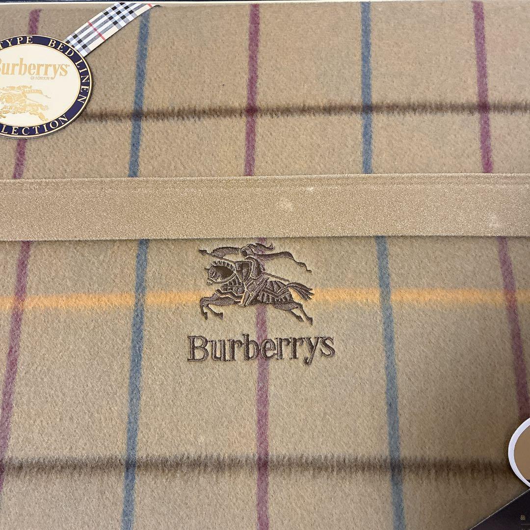 BURBERRY × 西川産業】ラム100％ブランケット（日本製）純毛毛布