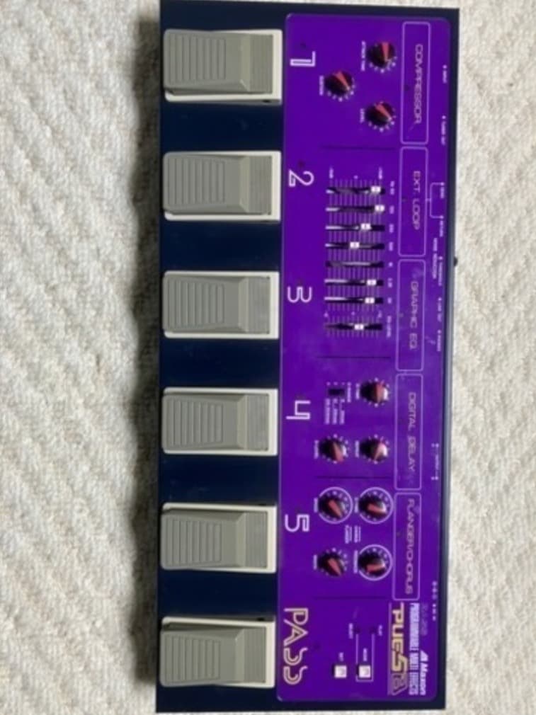 MAXON PUE5B ベースマルチエフェクト Maxon PUE5B Bass Multi Effects Pedal 1989 – Topshelf Instruments