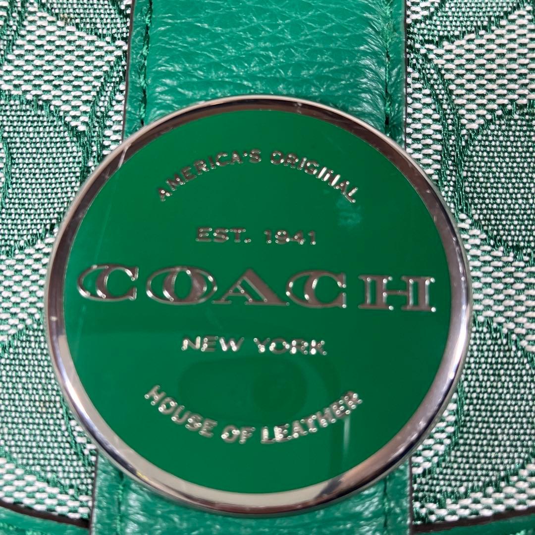 コーチ ショルダーバッグ ポシェット モCOACH c8321 Sグリーン 緑