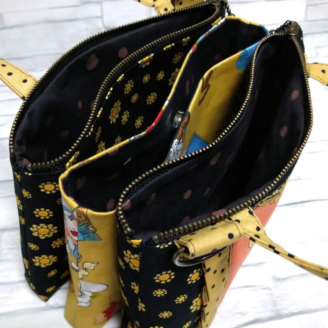 ロラライハリス♥トリプルポーチ ハンドメイド ショルダーバッグ ミニ