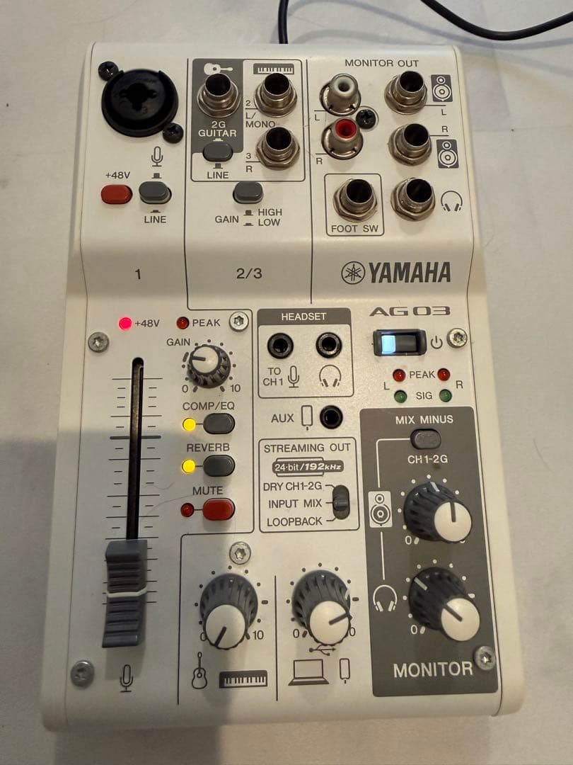 ヤマハ AG03 ヤマハ YAMAHA AG03 MK2 B 3チャンネル ライブストリーミングミキサー