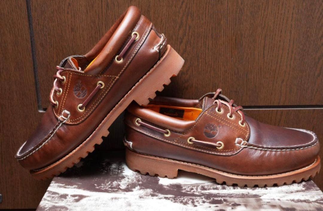 Timberland ブラウン デッキシューズ　us7.5 26.5cm