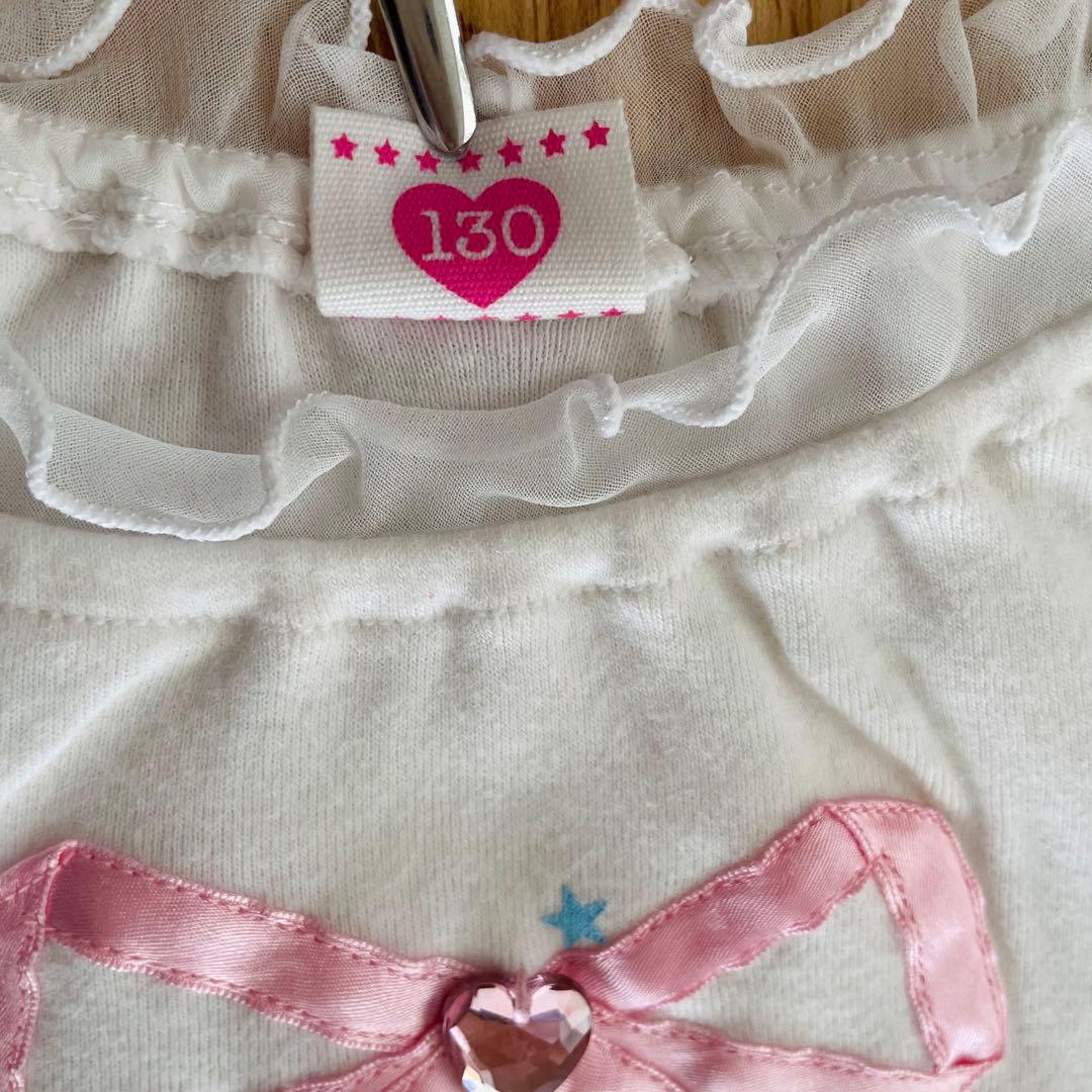 メゾピアノ130 Tシャツ ベリエちゃん みみぽぽ リボン 平成女児 - メルカリ