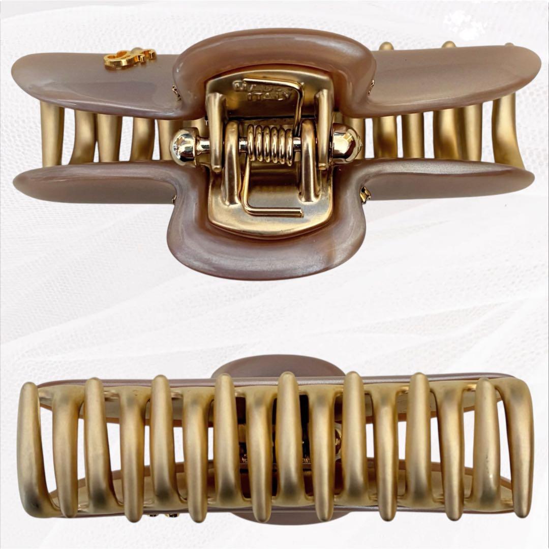 付属品有/未使用級 acca アッカ ヘアクリップ ニューコラーナ G金具 M