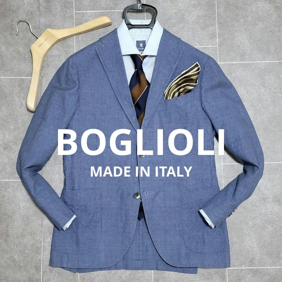 ☆美品 ボリオリ 春夏 リネン 麻 超高級13万 テーラードジャケット