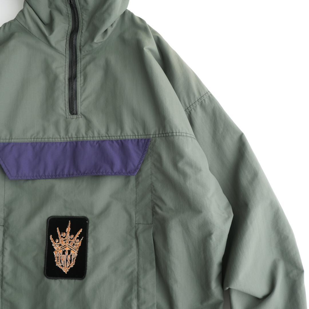 twist USA製 ナイロンアノラックパーカー オリーブ L - メルカリ