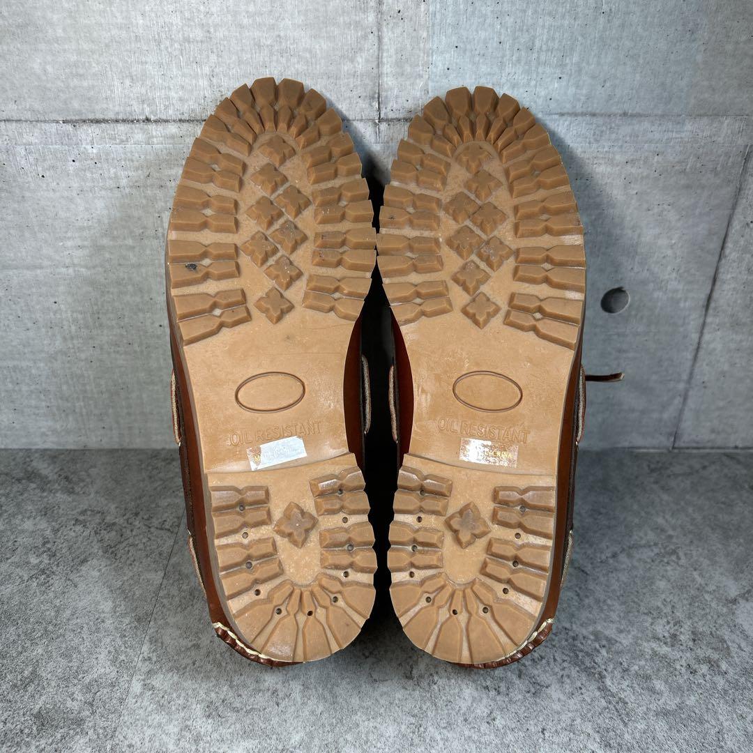 ほぼ新品【リーガル ワースコレクション】デッキシューズ/3eye/革靴/JE38