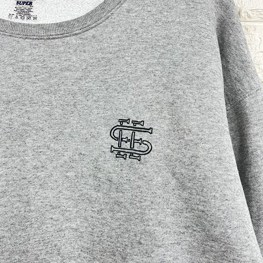 SEE SEE ワンポイントロゴ スウェットシャツ トレーナー L グレー