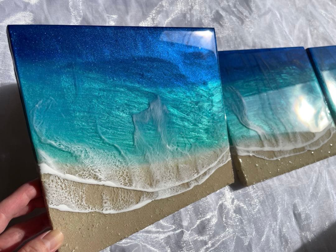 3 waveオーシャンレジン パネル NO14 - メルカリ