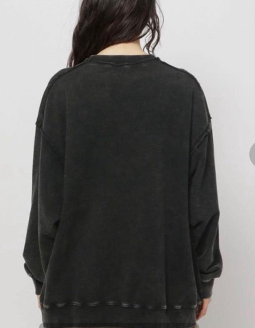 ニコアンドnikoandパウダーブリーチロゴプルオーバー黒ブラック - メルカリ