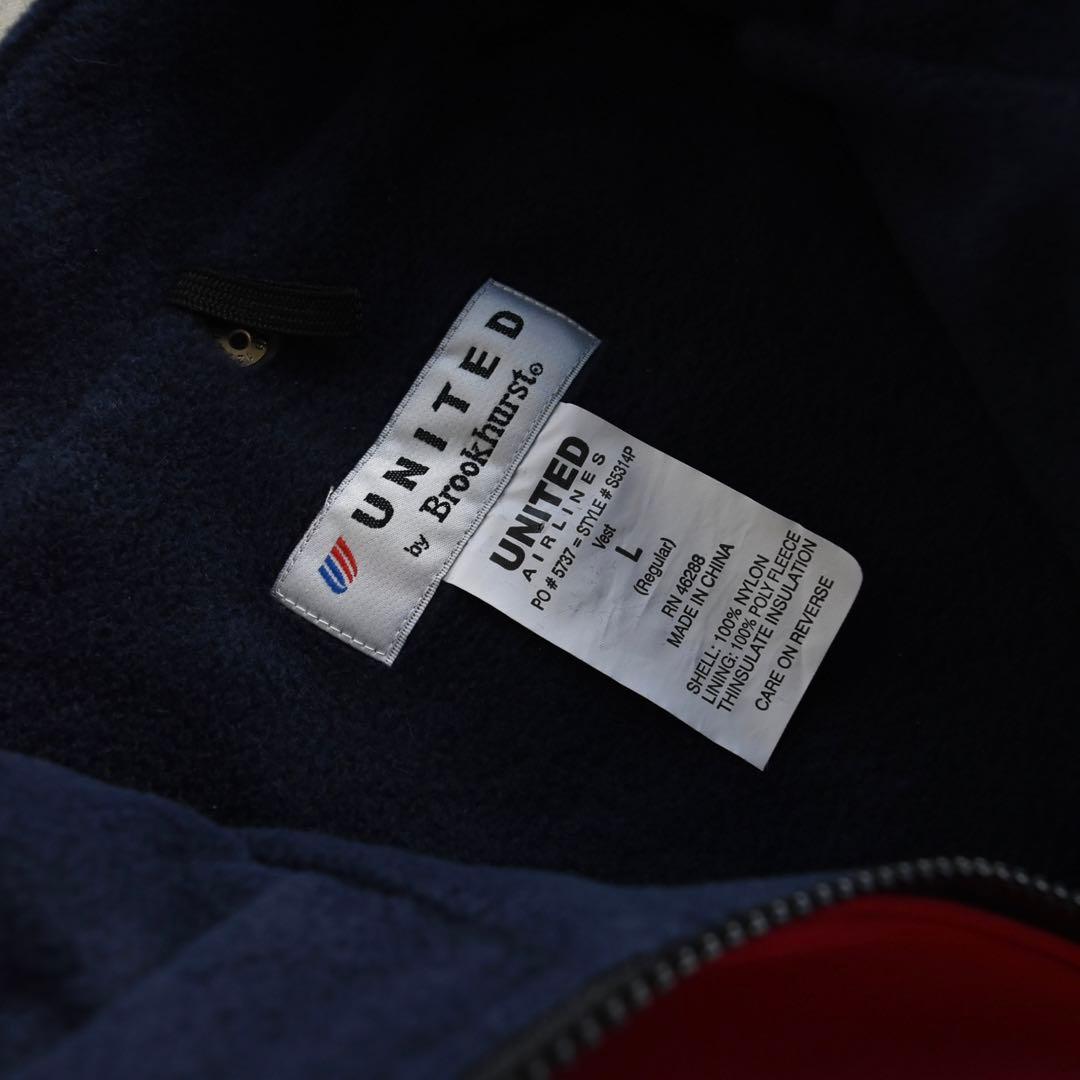 90s UNITED ユナイテッド航空 ナイロンベスト 企業物 未使用 L - メルカリ