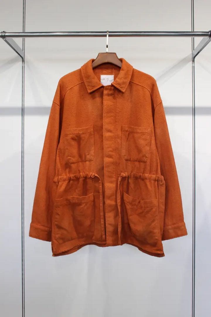 トップス ANCELLM PILLING SHIRT JACKET TERRACOTTA 2024AW】 ANCELLM (アンセルム) 