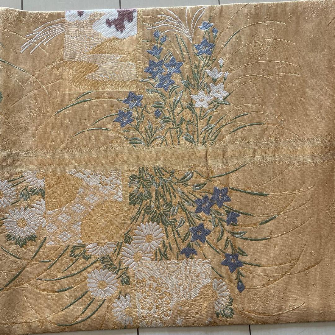 す*か様 ■C644■美品■正絹■リバーシブル　全通　燭光文様　荒磯花兎名物裂文