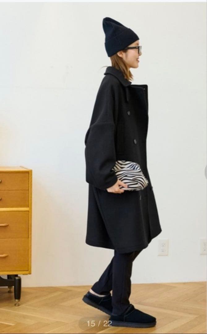 二宮こずえさん着用 FRAMEWORK ダブルフェイス ロングピーコート