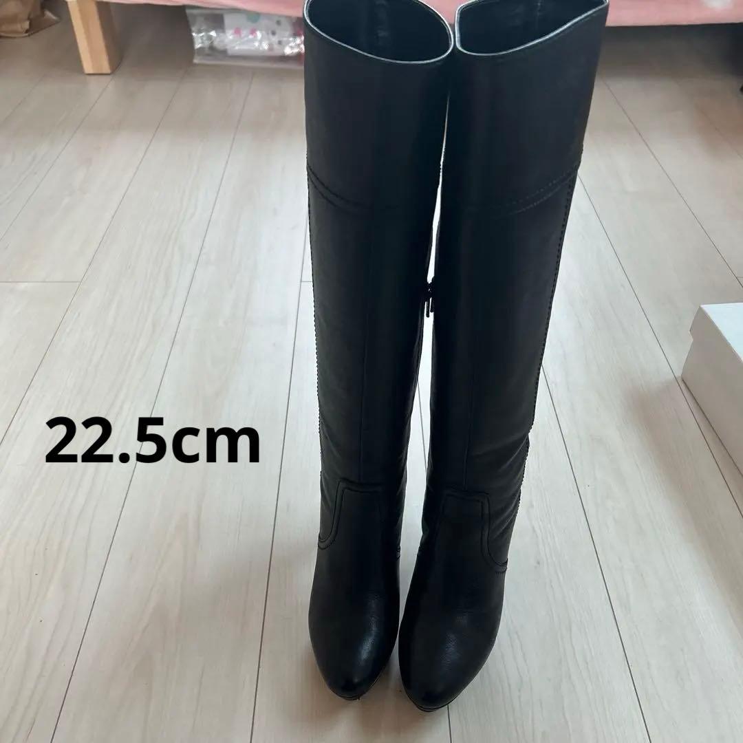 ダイアナロングブーツ1月31日まで出品 ダイアナ DIANA ロングブーツ （黒人工スムース） - ファッション通販