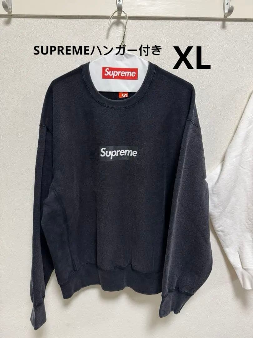 supreme Washed Box Logo Crewneck 黒XL Supreme Washed Box Logo Crewneck Black - Prior | Auckland, New Zealand