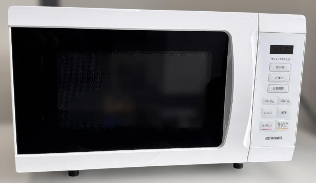 アイリスオーヤマ 電子レンジ KMB‐F186‐W 2025年製 美品 IRIS OHYAMA（アイリスオーヤマ） 単機能レンジ18L KMB-F186-W
