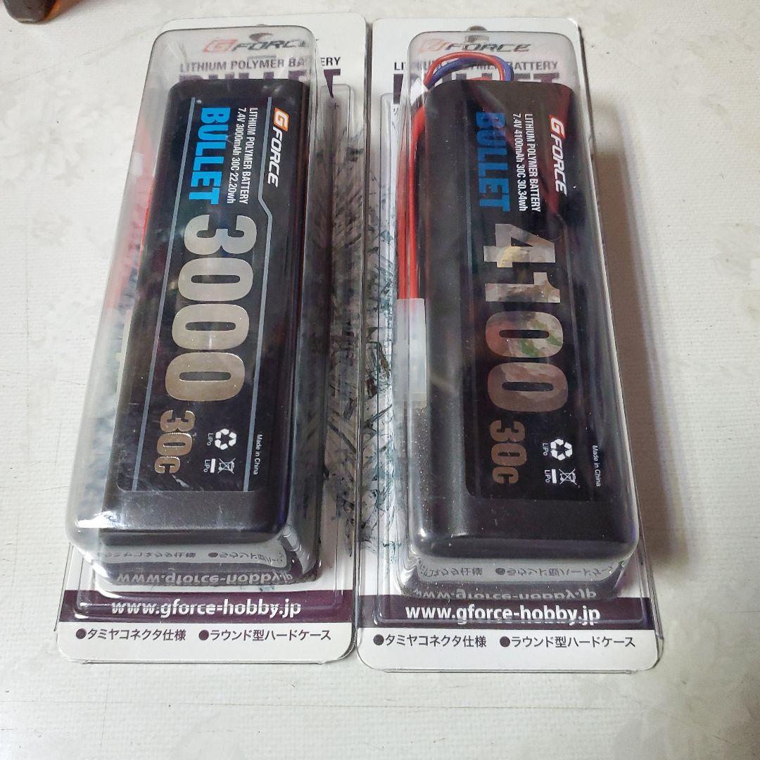 ジーフォース LiPo バッテリー 7.4V 3000mAh 4100mAh