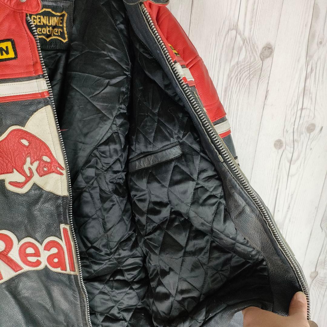 激レア！ レッドブル ライダースジャケット レーシングジャケット 本革