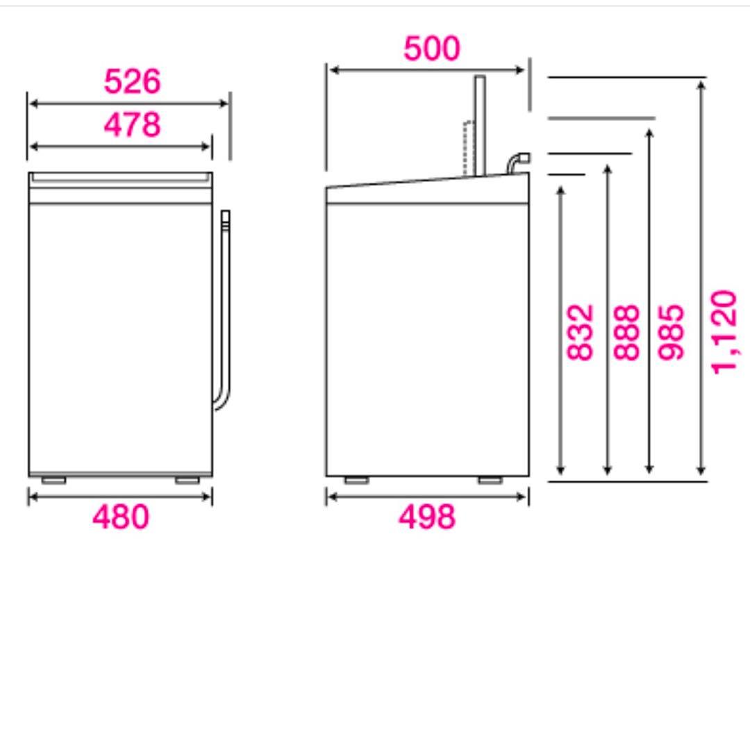 【送料込】Haier ハイアール　縦型洗濯機 5.5kg 本体