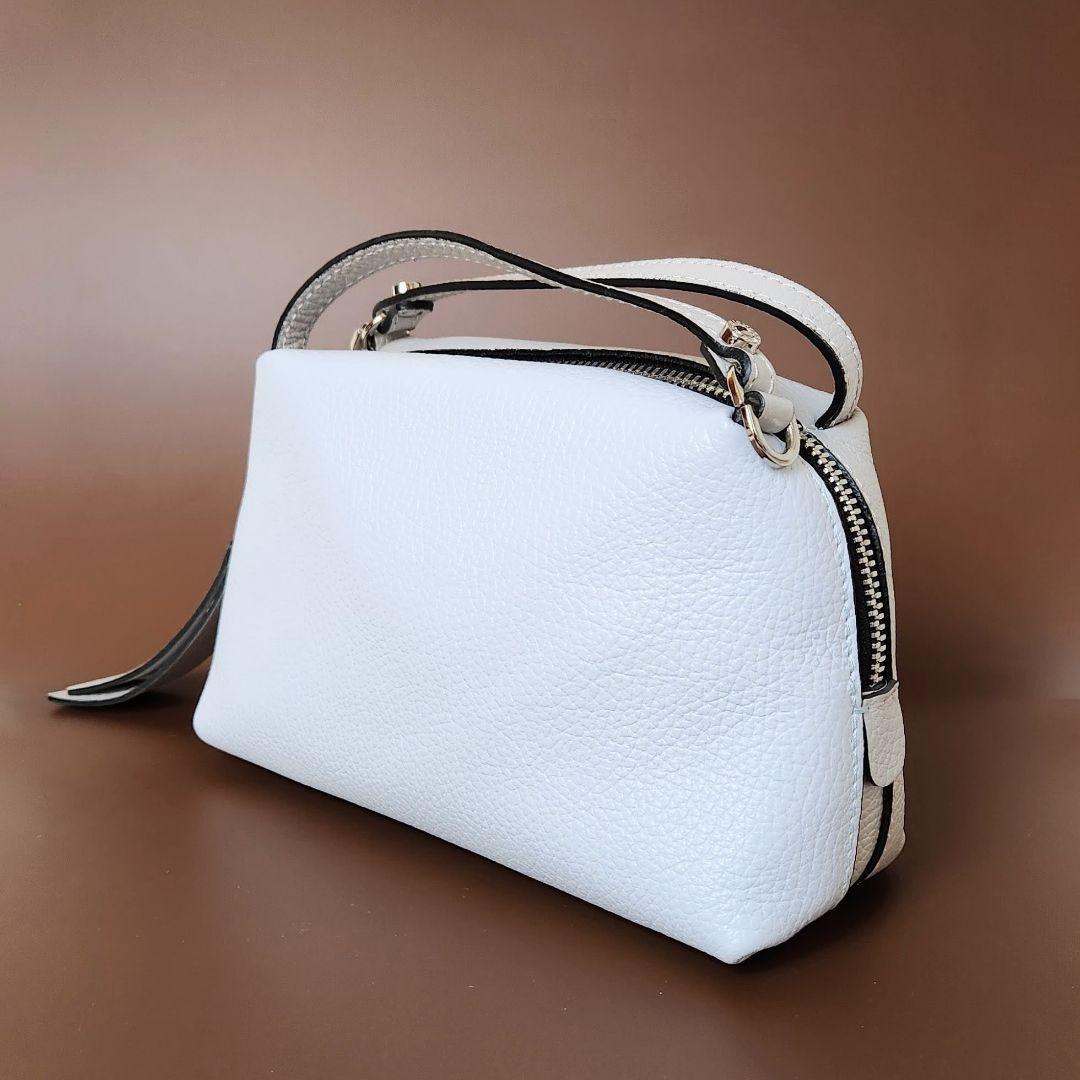 《美品》ジャンニキアリー二 バイカラー ショルダーバッグ アリファS