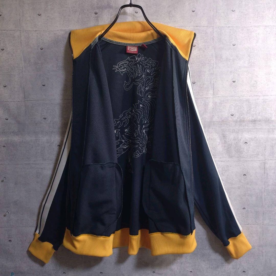 オニツカタイガー☆見返り虎 刺繍 切替 トラックジャケット ジャージ