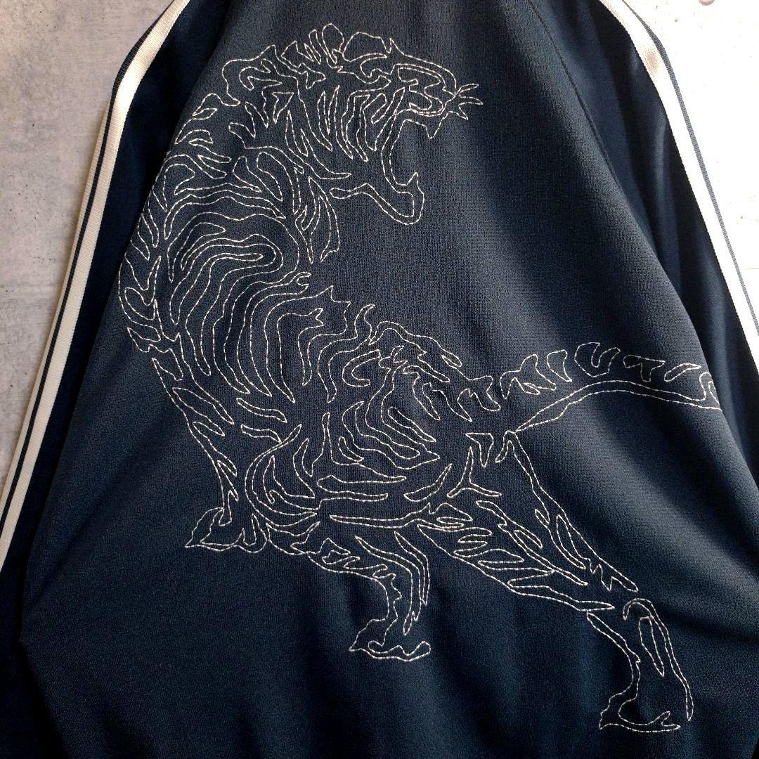 オニツカタイガー☆見返り虎 刺繍 切替 トラックジャケット ジャージ