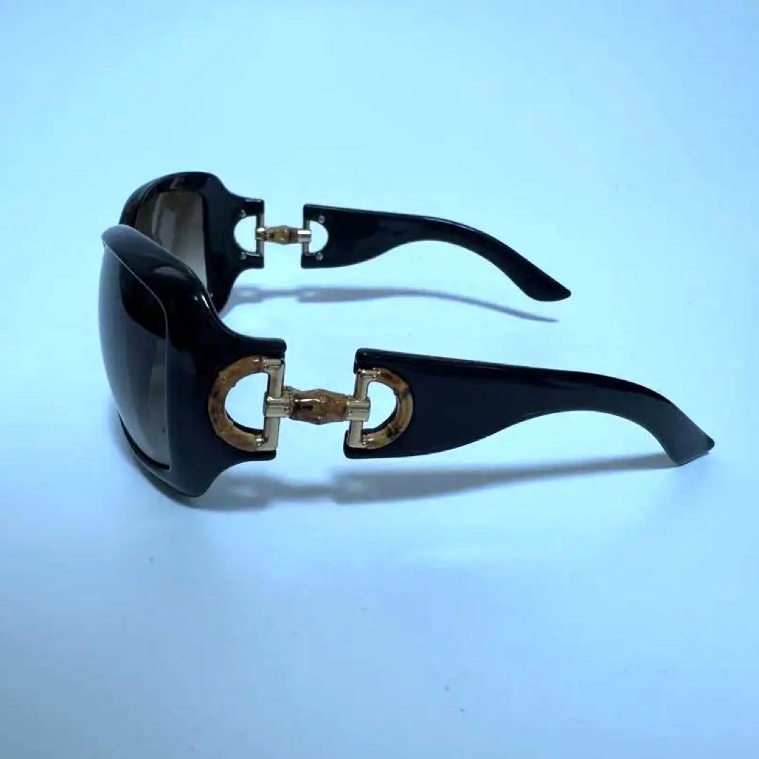 GUCCI バンブー ブラックオーバーサイズサングラス