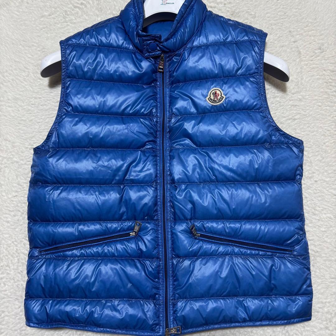 美品】MONCLER GUI GILETモンクレールダウンベスト 2 ブルー - メルカリ