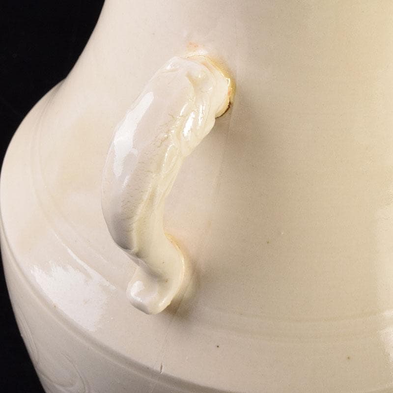 中国 徳化窯白磁 刻花文 双耳瓶 C 6946 - メルカリ