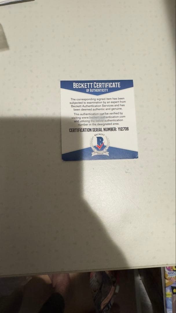 フェルナンドタティスjr直筆サインボール 限定黒ボールBECKETT社