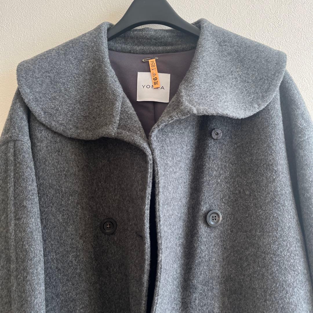 YONFA ダブルボタンウールコート - メルカリ