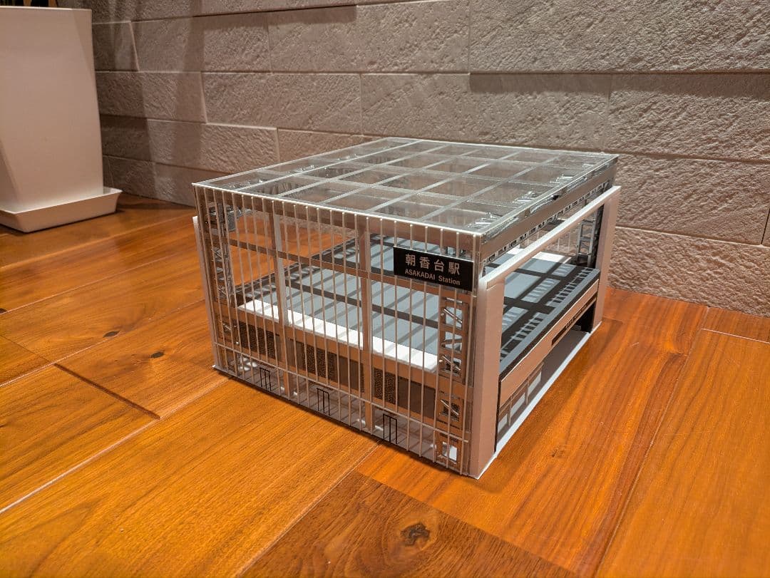 Nゲージ 自作ストラクチャー 高架駅舎 ジオラマ - メルカリ