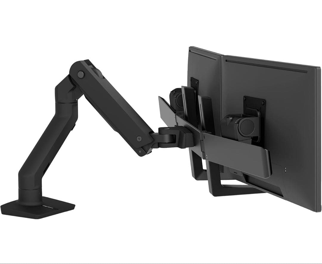 ERGOTRON エルゴトロン HX デュアル モニターアーム マットブラック エルゴトロン（ergotron） HX デスク モニターアーム マットブラック＋