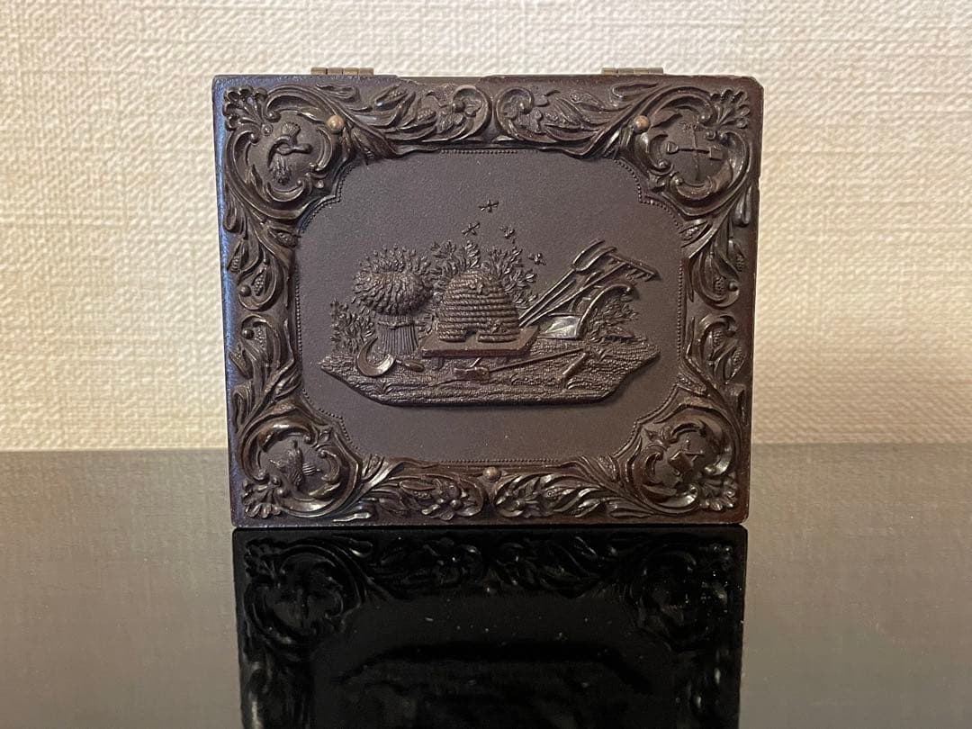 ダゲレオタイプ アンティークフォト ユニオンケース付き 女の子