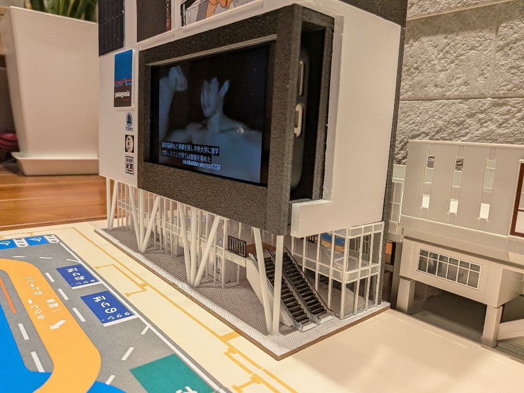 Nゲージ 自作ストラクチャー 駅前複合商業ビル - メルカリ