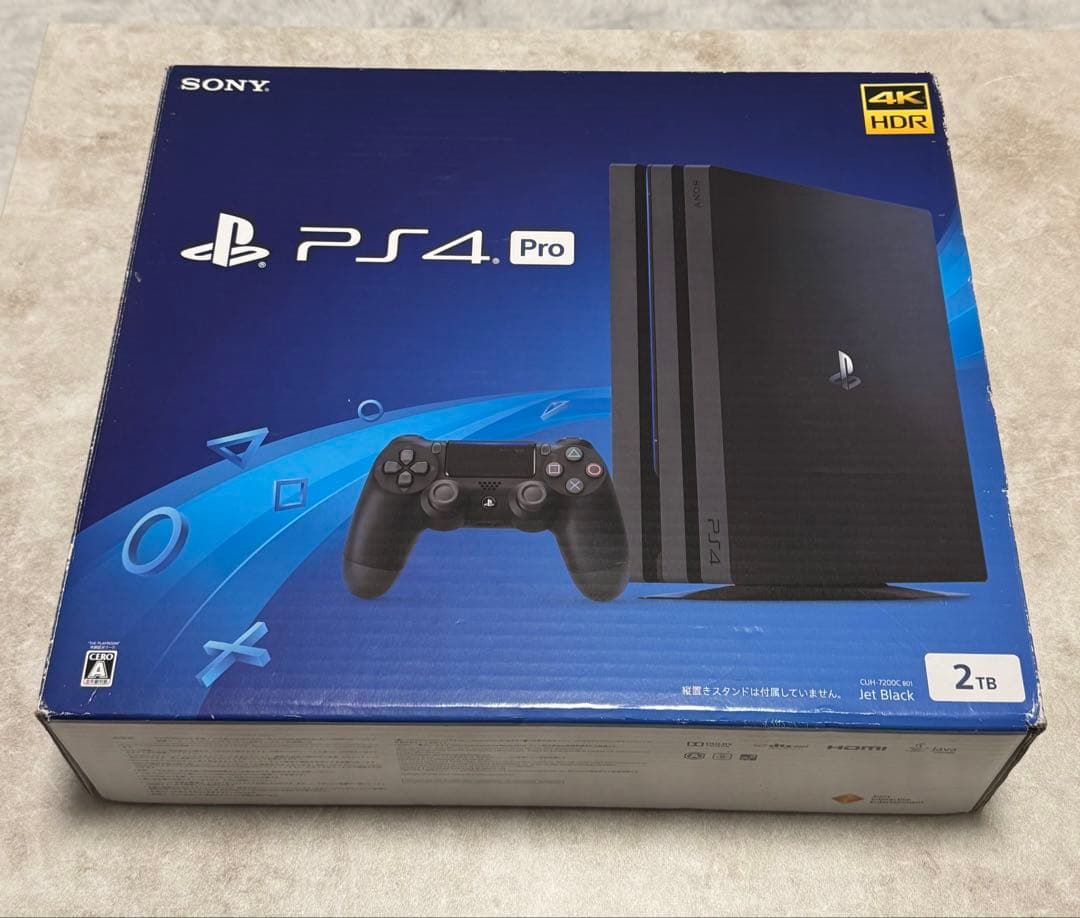 PS4 Pro 2TB Jet Black 本体 CUH-7200C - メルカリ