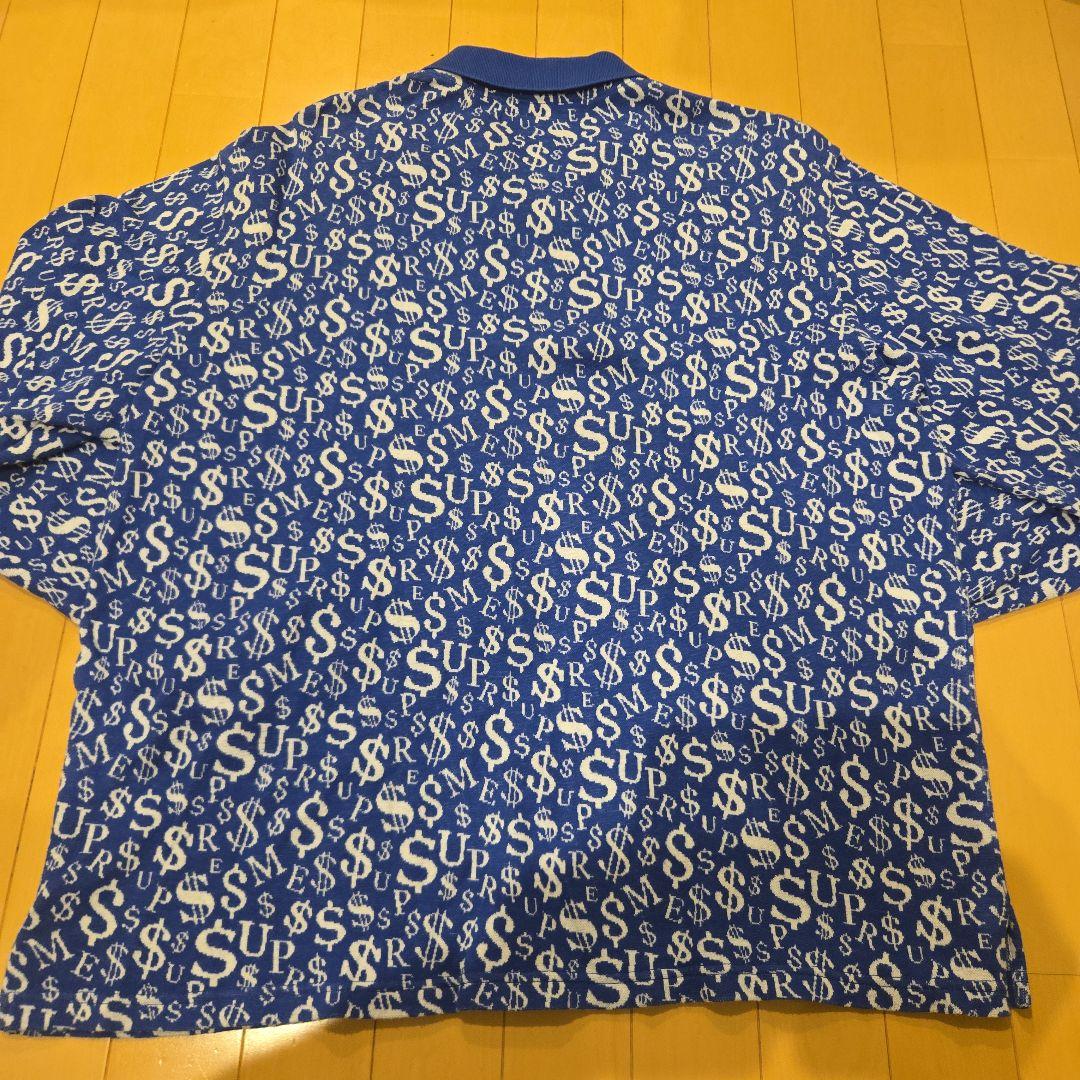 Supreme Currency Jacquard Zip L/S Polo L - メルカリ
