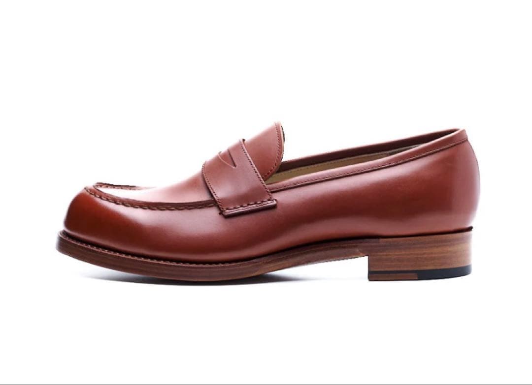 美品chausser SU-104 PENNY LOAFERS D.BR26.5 - メルカリ