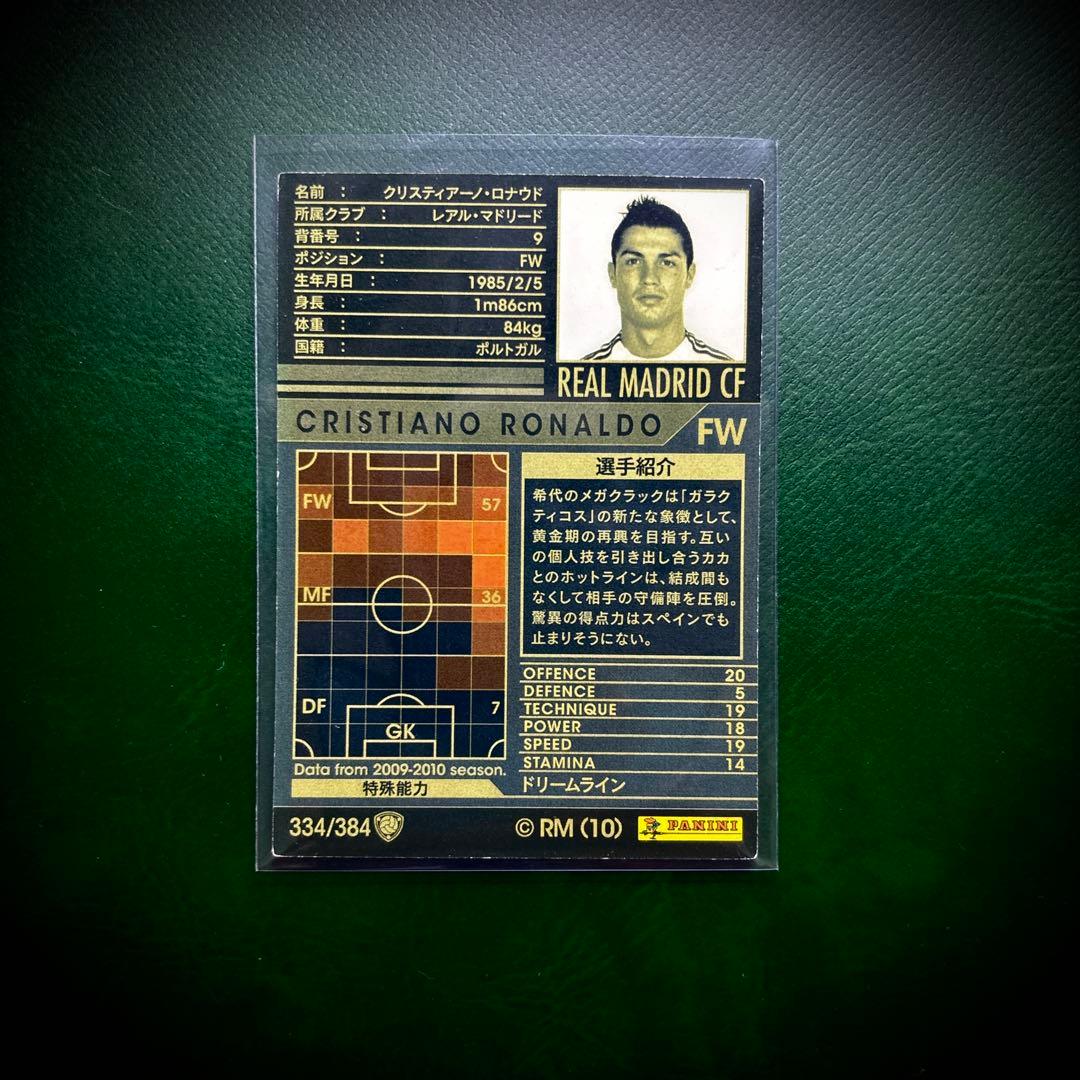 クリスティアーノ・ロナウド レアル・マドリード トレーディングカード