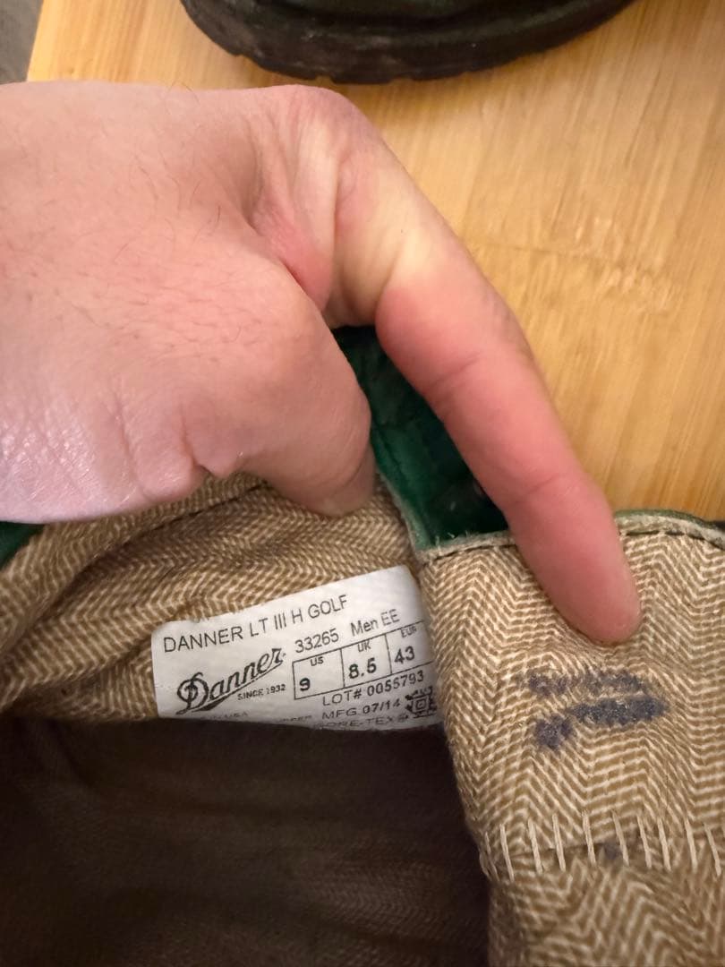 Danner ダナー ゴルフグリーン USA製 ヴィンテージ ブーツ 雰囲気抜群