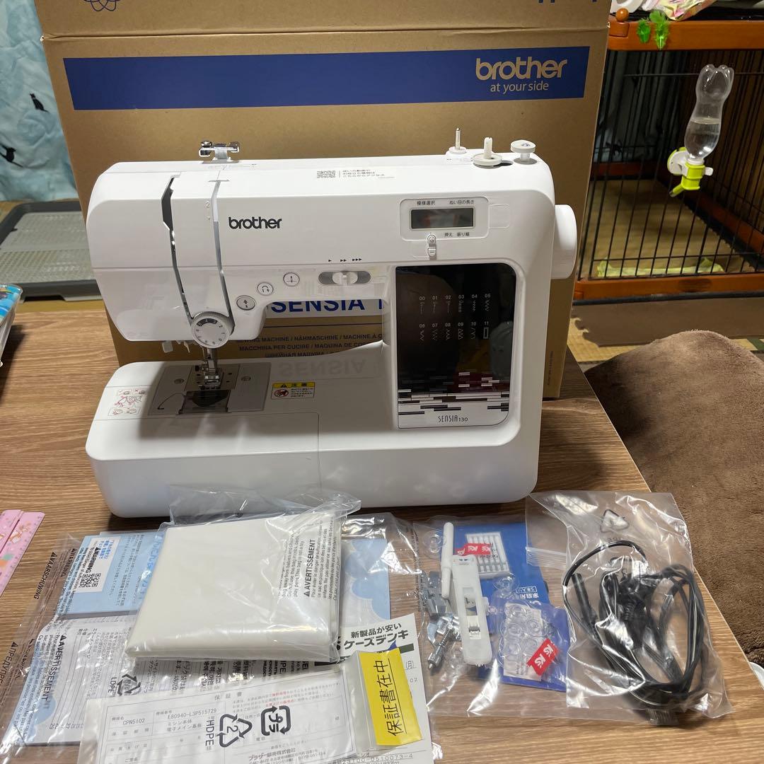美品★brother コンピュータミシンSENSIA130　CPN5102 brother コンピュータミシンSENSIA130 CPN5102 カバー付