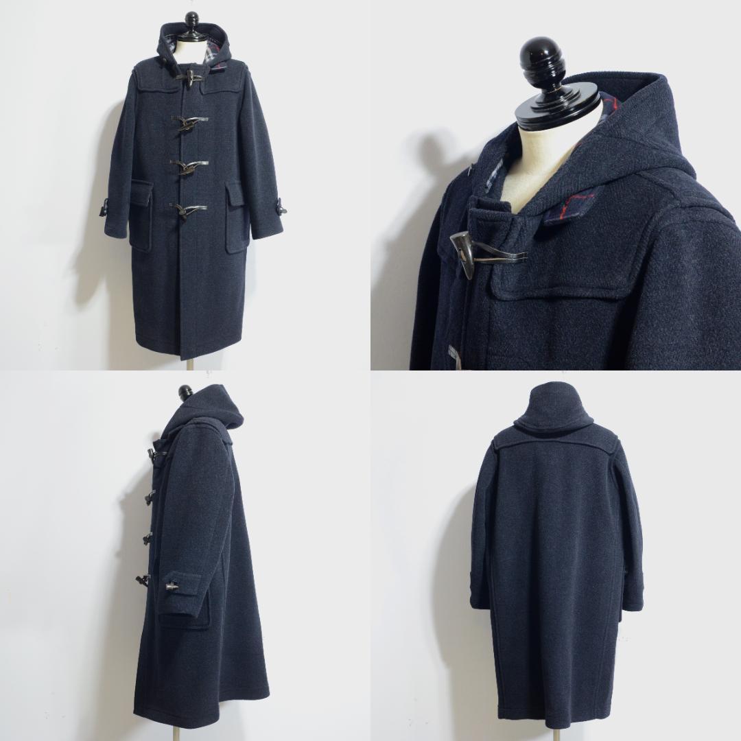 超貴重極上品 バーバリー ムーアブルック ダッフルコート ネイビー M